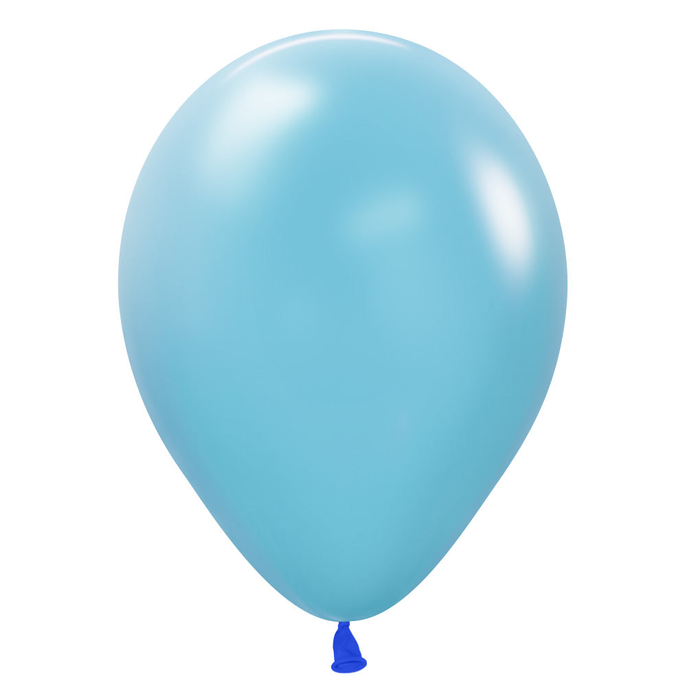 Sempertex 5 inch SEMPERTEX NEON BLUE Latex Balloons 51054-B