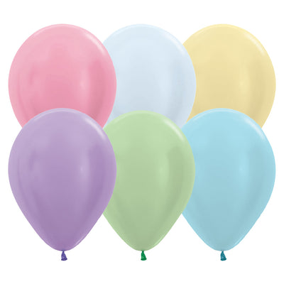 Sempertex 5 inch SEMPERTEX PEARL ASSORTMENT Latex Balloons 51060-B