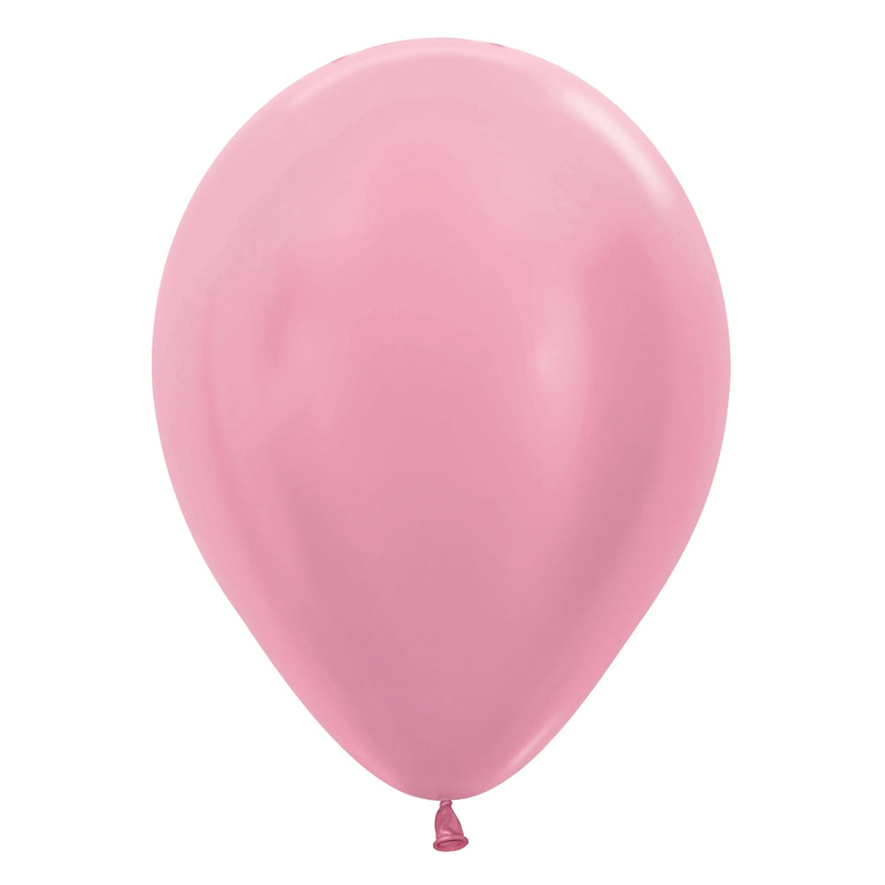 Sempertex 5 inch SEMPERTEX PEARL PINK Latex Balloons 51062-B