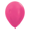 Sempertex 5 inch SEMPERTEX METALLIC FUCHSIA Latex Balloons 51081-B