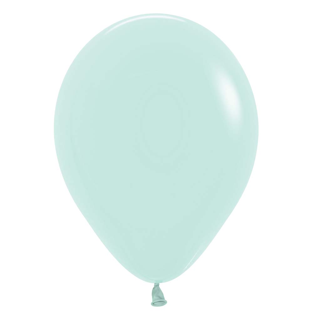 Sempertex 5 inch SEMPERTEX PASTEL MATTE GREEN Latex Balloons 51176-B