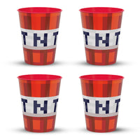 Unique 10 oz. MINECRAFT PLASTIC STADIUM CUPS (4PK) Cups 51207-UN