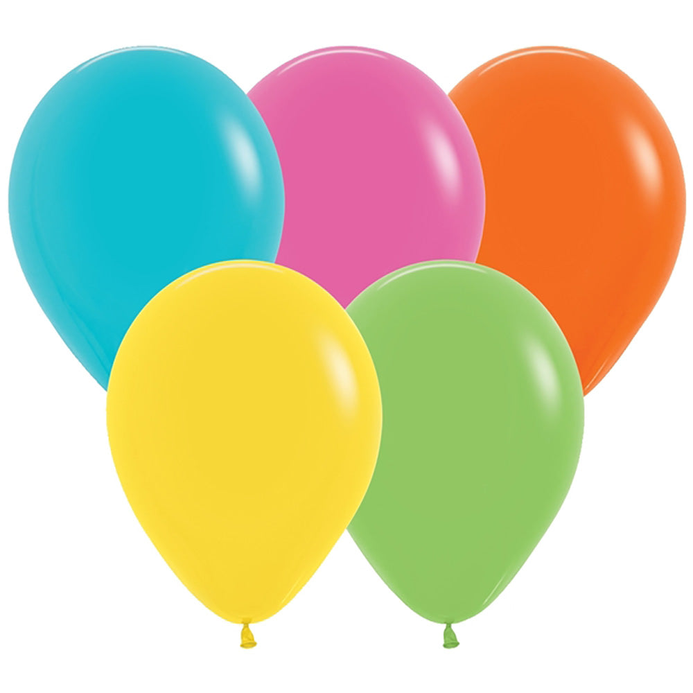 Sempertex 5 inch SEMPERTEX TROPICAL ASSORTMENT Latex Balloons 51304-B