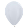 Sempertex 11 inch SEMPERTEX PEARL WHITE Latex Balloons 53061-B