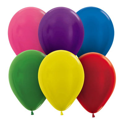 Sempertex 11 inch SEMPERTEX METALLIC ASSORTMENT Latex Balloons 53080-B