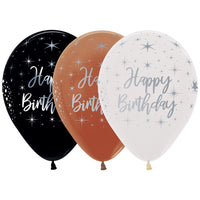 Sempertex 11 inch SEMPERTEX HAPPY BIRTHDAY RADIANT Latex Balloons 53337-B