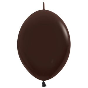 Sempertex 12 inch SEMPERTEX LINK-O-LOON DELUXE CHOCOLATE Latex Balloons 54075-B