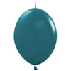 Sempertex 12 inch SEMPERTEX LINK-O-LOON DELUXE DEEP TEAL Latex Balloons 54529-B