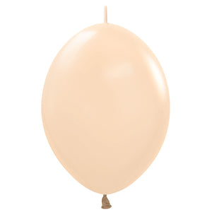 Sempertex 12 inch SEMPERTEX LINK-O-LOON PASTEL MATTE MALIBU PEACH Latex Balloons 54531-B