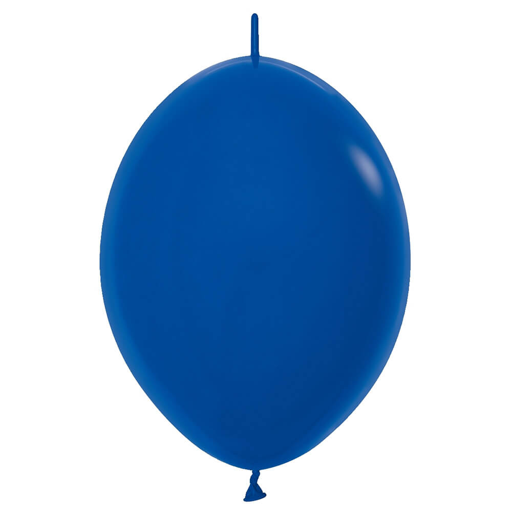 Sempertex 6 inch LINK-O-LOON FASHION ROYAL BLUE Latex Balloons 54623-B