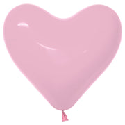 Sempertex 11 inch SEMPERTEX HEARTS - FASHION BUBBLE GUM PINK Latex Balloons 55133-B