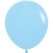 Sempertex 18 inch SEMPERTEX PASTEL MATTE BLUE Latex Balloons 55177-B