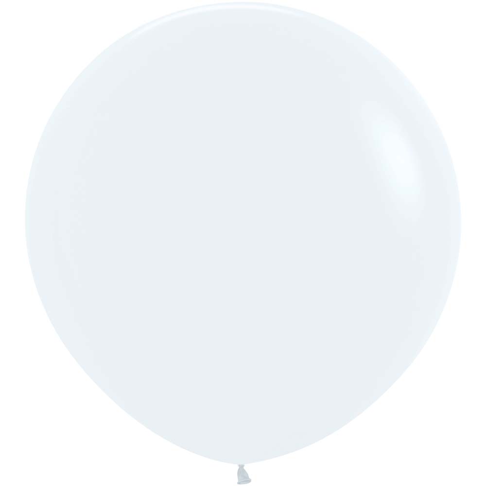 Sempertex 24 inch SEMPERTEX FASHION WHITE Latex Balloons 59002-B