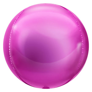 Party Brands 3D SPHERE - METALLIC MAGENTA Foil Balloon