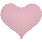 Ibrex 14 inch JELLY HEART - PASTEL PINK Foil Balloon 803818-PB-U