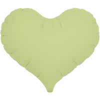 Ibrex 14 inch JELLY HEART - PASTEL GREEN Foil Balloon 803821-PB-U