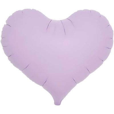 Ibrex 14 inch JELLY HEART - PASTEL LAVENDER Foil Balloon 803822-PB-U