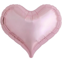 Ibrex 25 inch JELLY HEART - METALLIC LIGHT PINK Foil Balloon 805366-PB-U