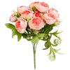 Party Brands 12 inch ROSE BUD BUSH - PINK Silk Flowers 400215-PB