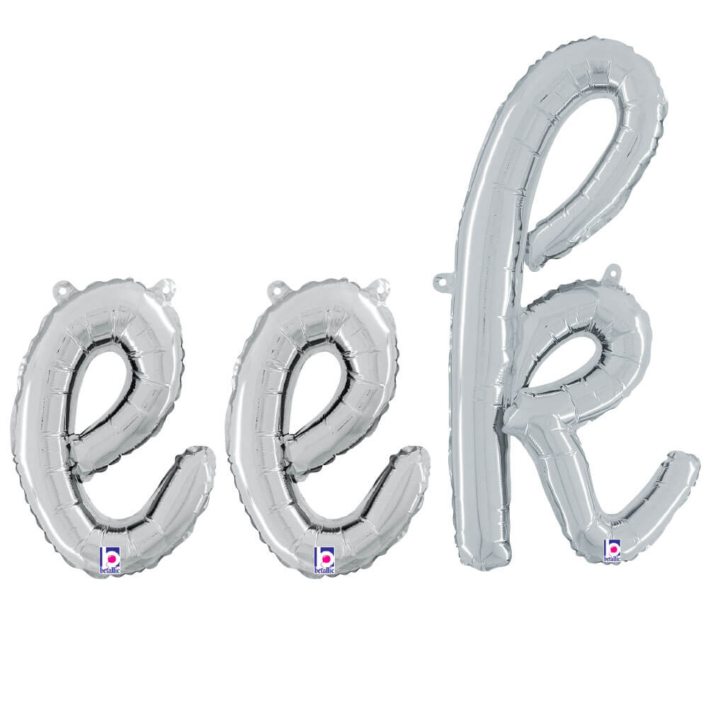 Betallic EEK - BETALLIC SCRIPT LETTERS KIT (AIR-FILL ONLY) Foil Balloon KT-400443-B-P