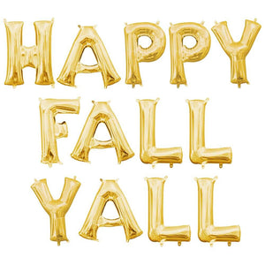 Anagram 16 inch HAPPY FALL YALL - ANAGRAM LETTERS KIT (AIR-FILL ONLY) Foil Balloon KT-400468-A-P