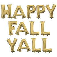 Anagram 16 inch HAPPY FALL YALL - ANAGRAM LETTERS KIT (AIR-FILL ONLY) Foil Balloon KT-400469-A-P