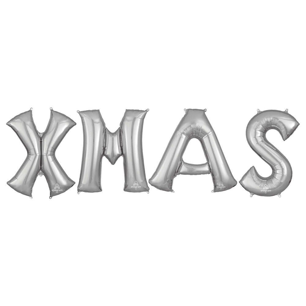 Anagram 34 inch XMAS - ANAGRAM LETTERS KIT Foil Balloon KT-400490-A-P