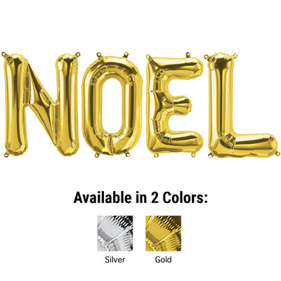 Northstar 16 inch NOEL - NORTHSTAR LETTERS KIT (AIR-FILL ONLY) Foil Balloon