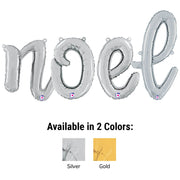 Betallic NOEL - BETALLIC SCRIPT LETTERS KIT (AIR-FILL ONLY) Foil Balloon