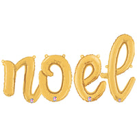 Betallic NOEL - BETALLIC SCRIPT LETTERS KIT (AIR-FILL ONLY) Foil Balloon KT-400513-B-P