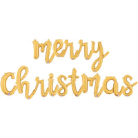 Betallic MERRY CHRISTMAS - BETALLIC SCRIPT LETTERS KIT (AIR-FILL ONLY) Foil Balloon KT-400525-B-P