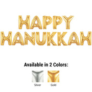 Betallic 40 inch HAPPY HANUKKAH - MEGALOON LETTERS KIT Foil Balloon