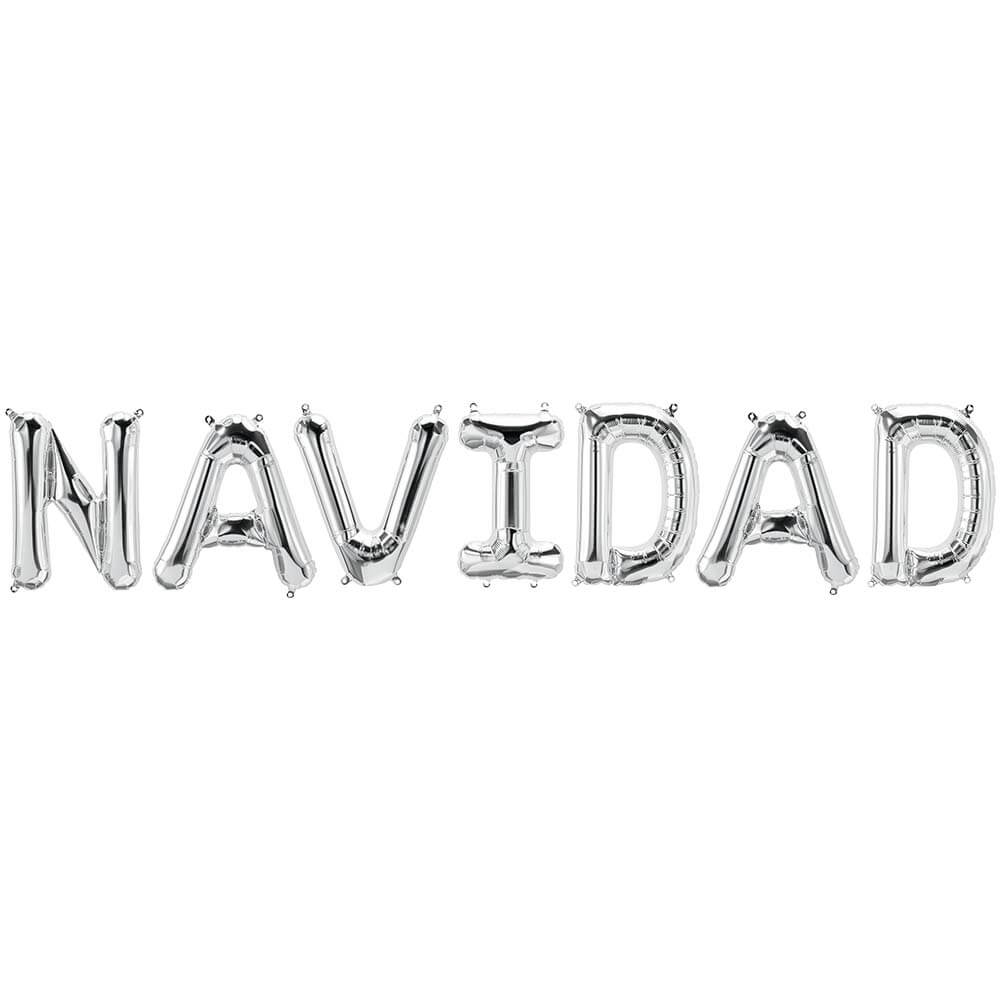 Northstar 16 inch NAVIDAD - NORTHSTAR LETTERS KIT (AIR-FILL ONLY) Foil Balloon KT-400558-N-P