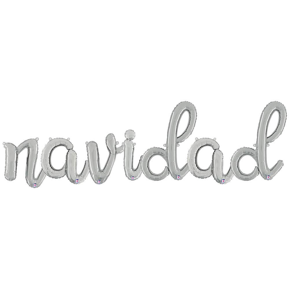 Betallic NAVIDAD - BETALLIC SCRIPT LETTERS KIT (AIR-FILL ONLY) Foil Balloon KT-400560-B-P