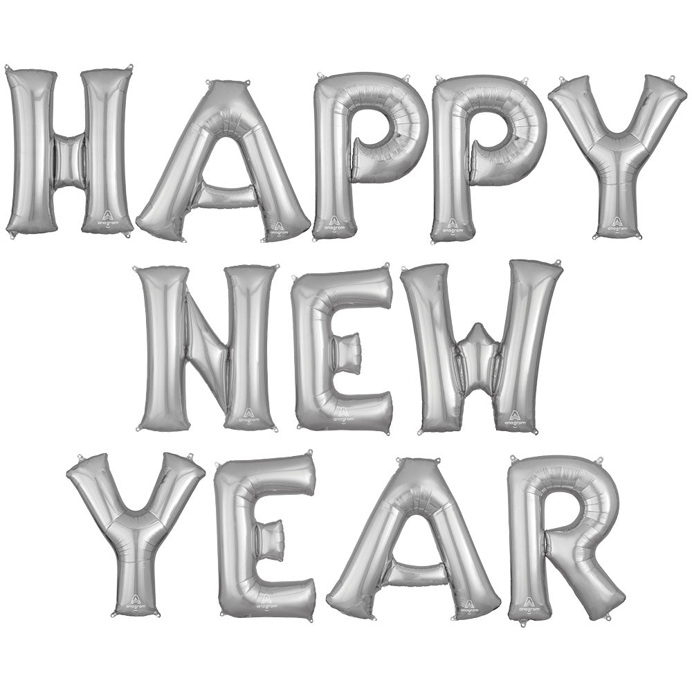 Anagram 34 inch HAPPY NEW YEAR - ANAGRAM LETTERS KIT Foil Balloon KT-400627-A-P