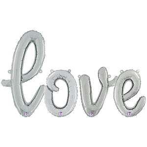 Betallic LOVE - BETALLIC SCRIPT LETTERS KIT (AIR-FILL ONLY) Foil Balloon KT-400642-B-P