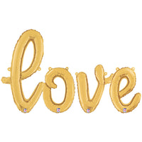 Betallic LOVE - BETALLIC SCRIPT LETTERS KIT (AIR-FILL ONLY) Foil Balloon KT-400643-B-P