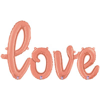 Betallic LOVE - BETALLIC SCRIPT LETTERS KIT (AIR-FILL ONLY) Foil Balloon KT-400644-B-P