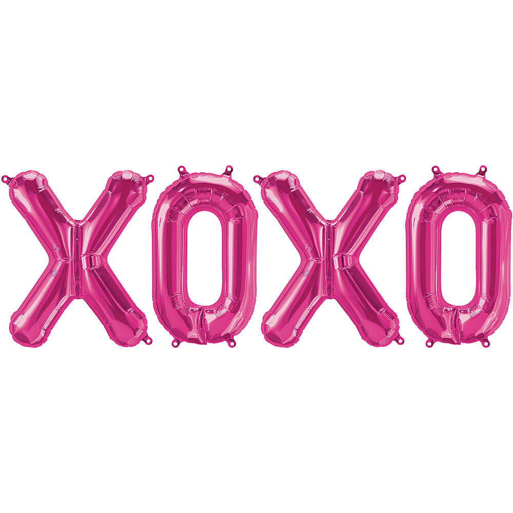 Northstar 16 inch XOXO - NORTHSTAR LETTERS KIT (AIR-FILL ONLY) Foil Balloon KT-400656-N-P