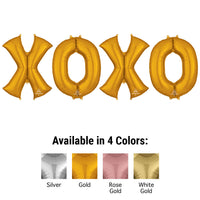 Anagram 34 inch XOXO - ANAGRAM LETTERS KIT Foil Balloon