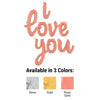 Betallic I LOVE YOU - BETALLIC SCRIPT LETTERS KIT (AIR-FILL ONLY) Foil Balloon