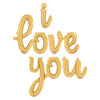 Betallic I LOVE YOU - BETALLIC SCRIPT LETTERS KIT (AIR-FILL ONLY) Foil Balloon KT-400689-B-P