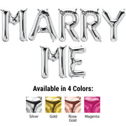 Northstar 16 inch MARRY ME - NORTHSTAR LETTERS KIT (AIR-FILL ONLY) Foil Balloon