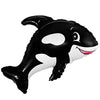 LA Balloons 35 inch FRIENDLY WHALE - BLACK Foil Balloon LAB231-FM