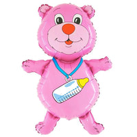 Party Brands 37 inch BOTTLE BEAR - FUCHSIA Foil Balloon LAB248-FM