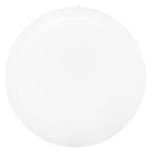 Party Brands 20 inch MIRROR MATTE BALLOON - WHITE (VALVELESS) Foil Balloon 401248-PB-U