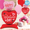 Betallic 28 inch STANDUPS VALENTINE HEARTS Foil Balloon 25324P-B-P