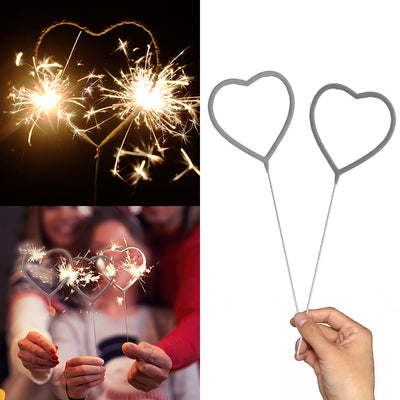 Party Brands 12 inch HEART-SHAPED SPARKLERS (6 PK) Fireworks WG4012L