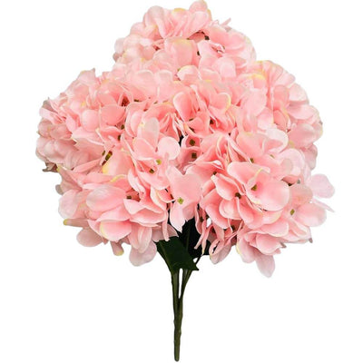 Party Brands 21 inch HYDRANGEA BUSH - PINK Silk Flowers 400199-PB