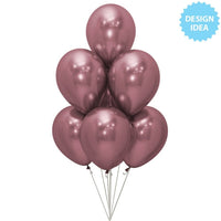 Sempertex 11 inch SEMPERTEX REFLEX PINK Latex Balloons 53141-B